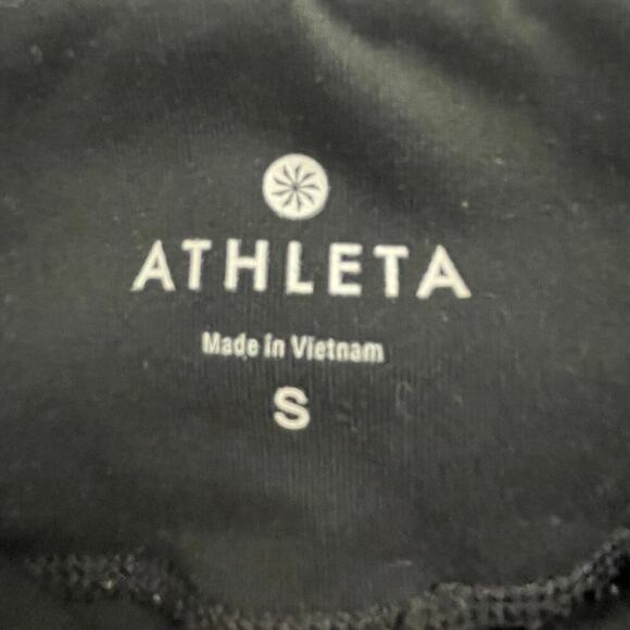 Athleta Black Full Length Leggings Size Small Athleisure Athletic Gym Workout - Picture 5 of 5
